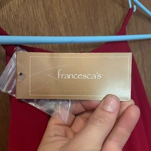 Francesca’s flowy mid length dress (above the knee) size small. Never worn!